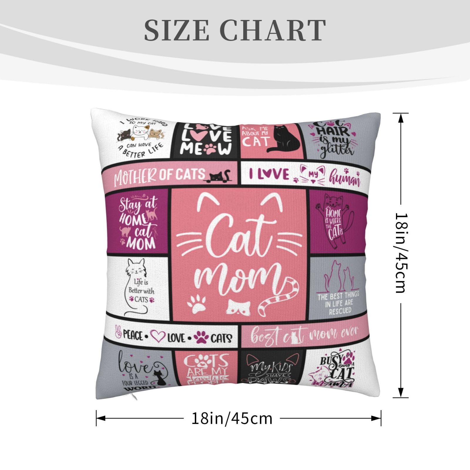 Regalos para mamá de gatos, regalos para amantes de los gatos, regalos temáticos de gatos para mujeres, regalos de gatos para niñas, decoración de gatos para amantes de los gatos, fundas de