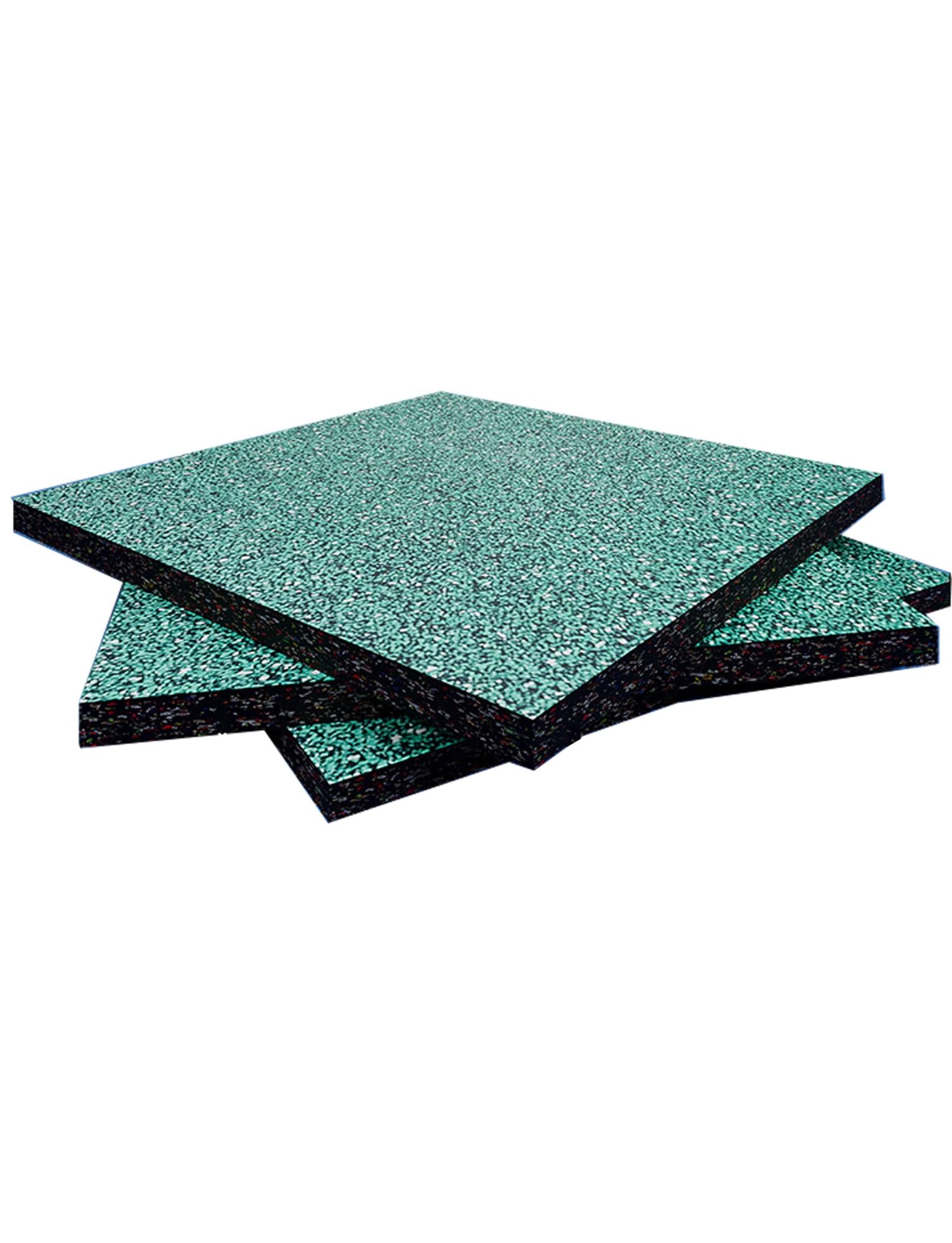 Tappetini in gomma for palestra ad alta resistenza, tappeti protettivi for pavimenti ad alta densità, palestra di casa, antiscivolo, antiurto, 50 x 50 cm(Size3,30mm)