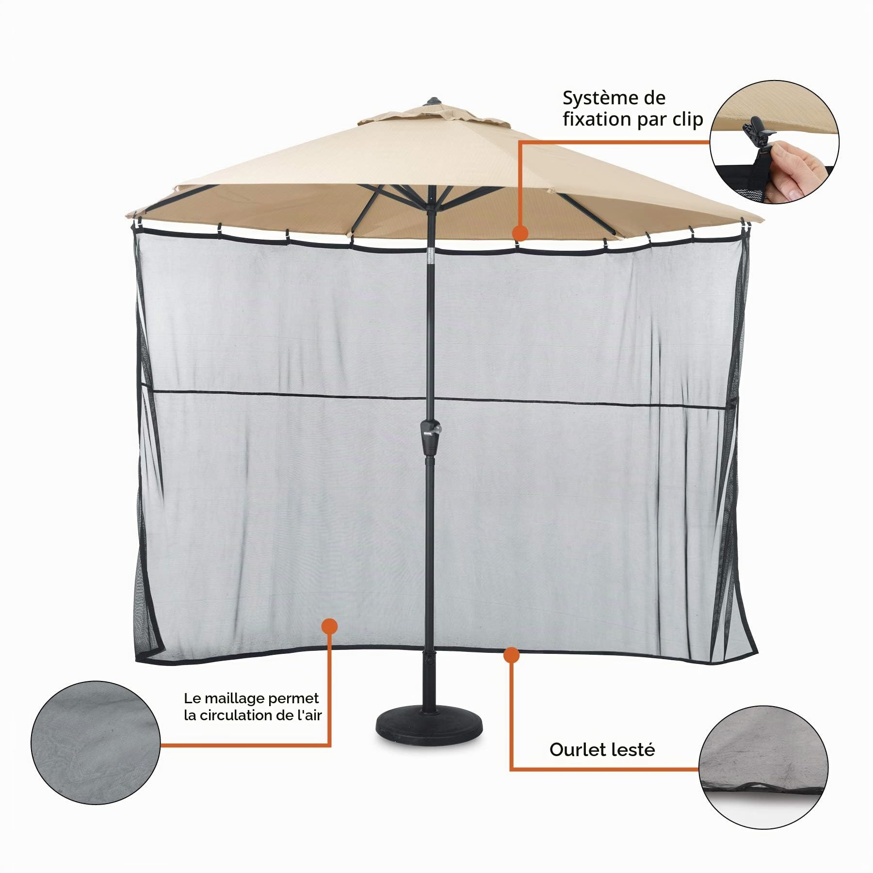 Classic Accessories Parasol universel pour parasol de terrasse