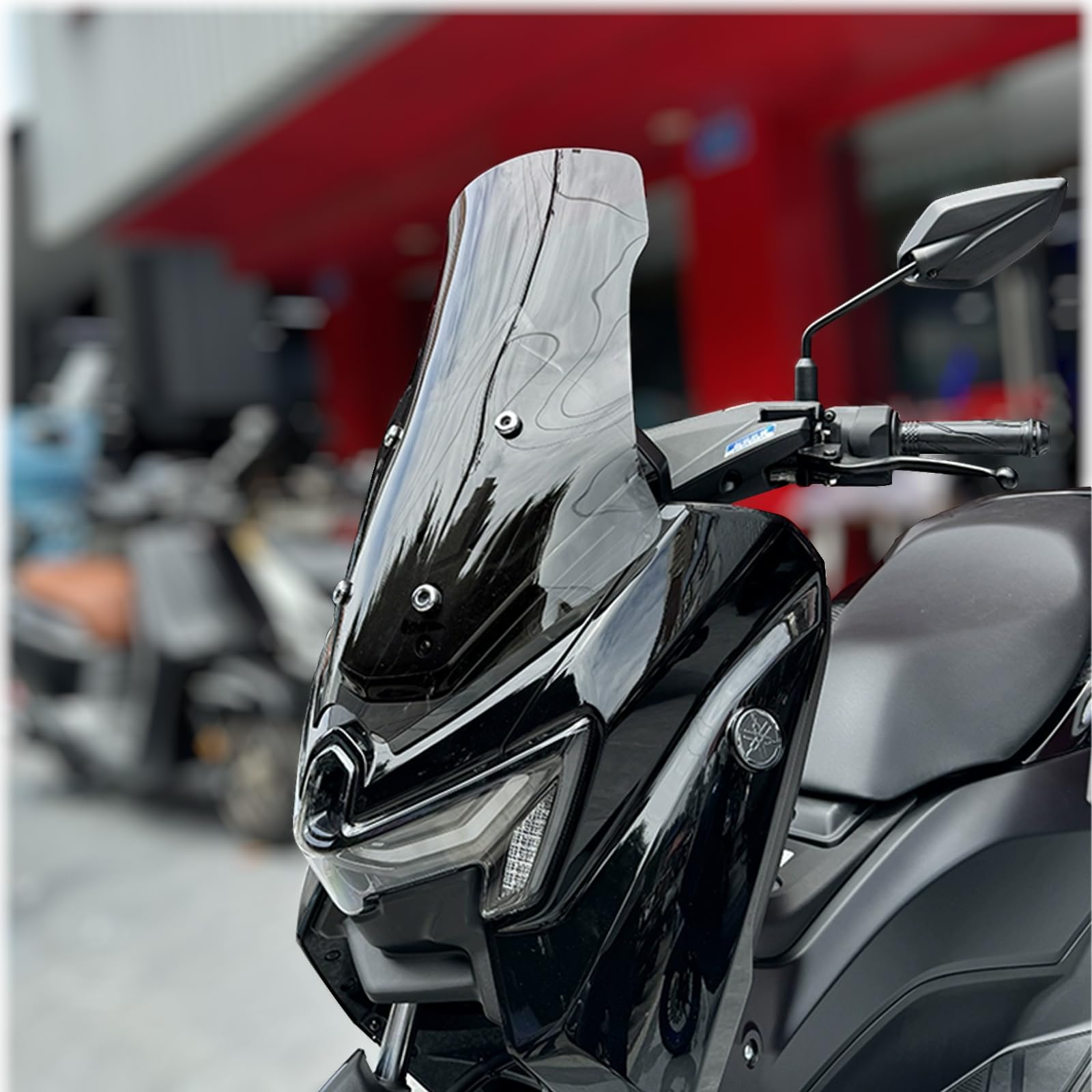 NMAX2025 ウインドシールド  グレー Amazon | Aleyar 対応 NMAX 125 155 NMAX125 NMAX155 2025 NMAX2025