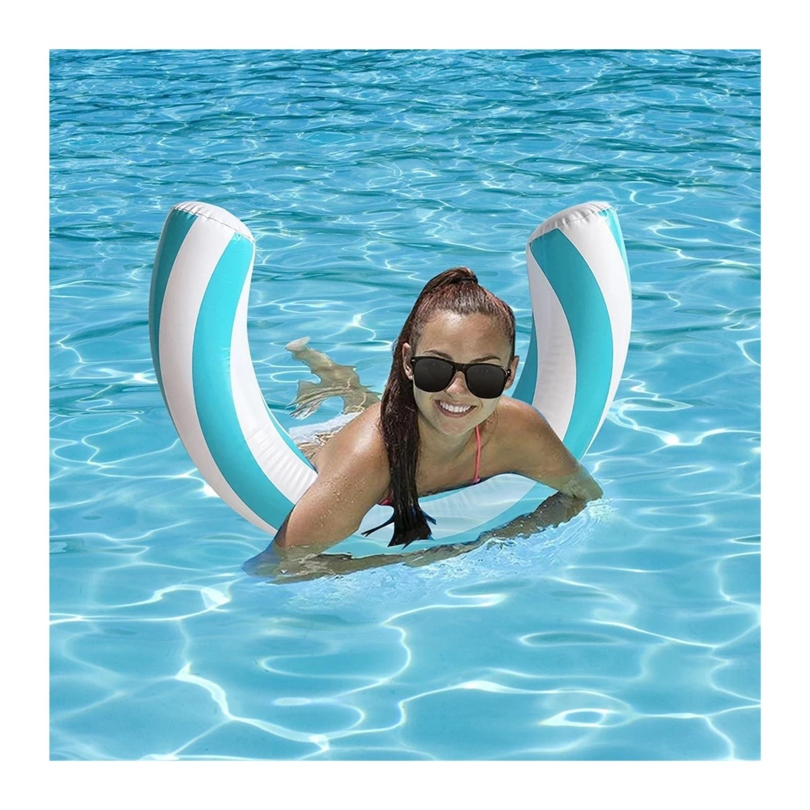 Poolnudel Hohl Schwimmnudel 1 PC U-förmiger aufblasbarer Auftriebsstab | PVC-Material, Schwimmen, Wassersportzubehör