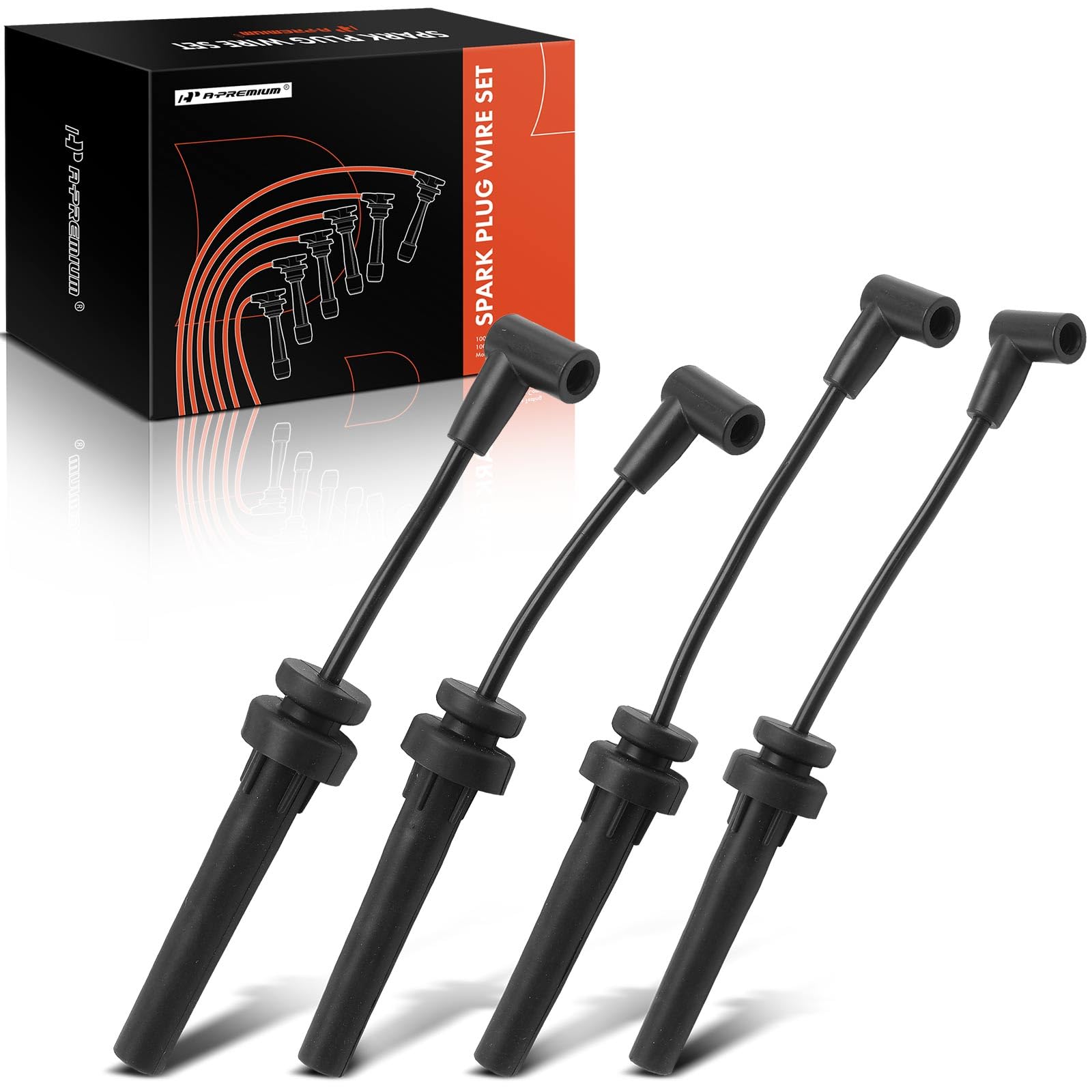 ENA Set Of 8 Round Professional Ignition Coil And Wire Set - View #3