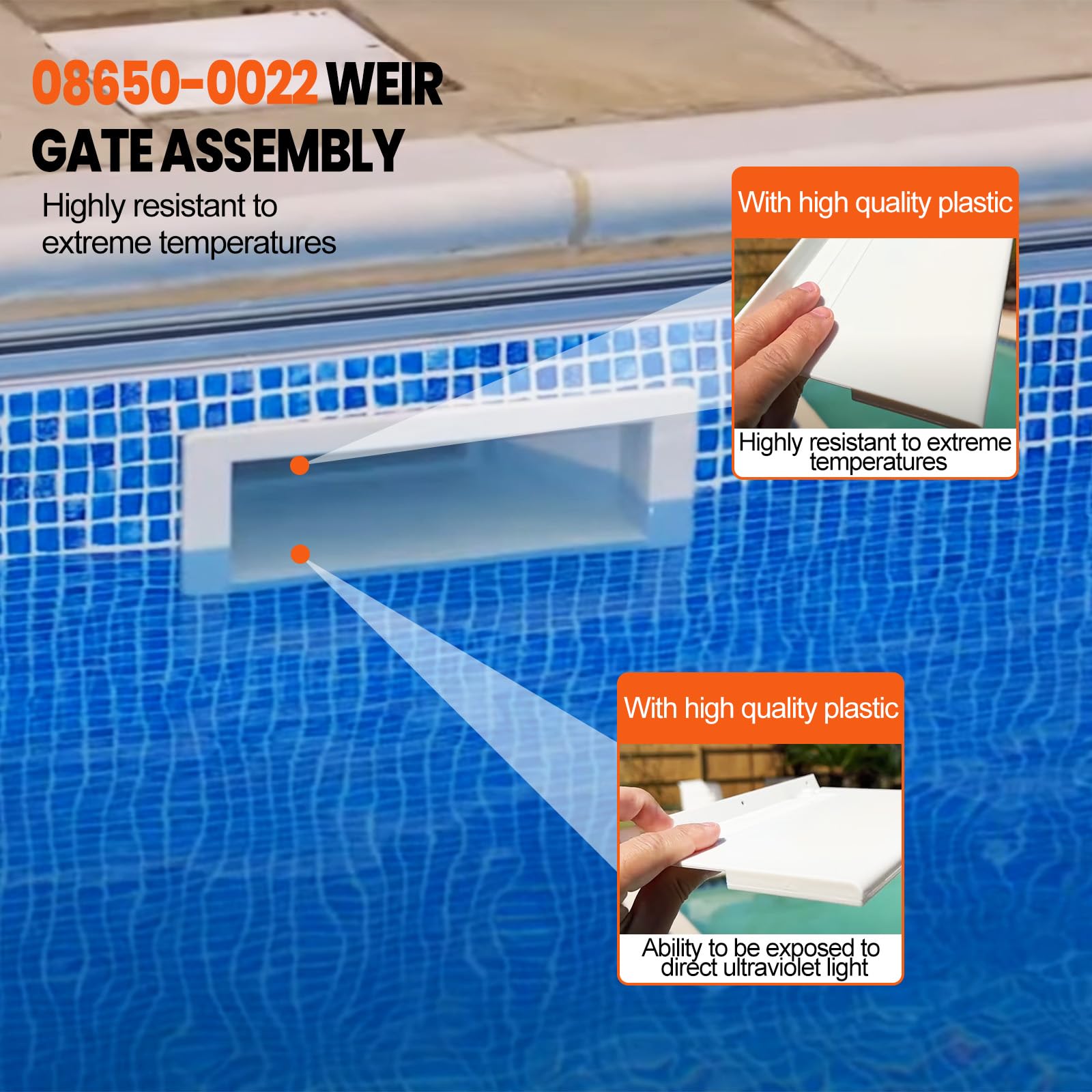 Porta Per Skimmer Da Piscina Potiarey – Sostituto Perfetto Per Sta-Rite U-3 (n° 08650-0022) - 3
