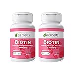 EZ Melts Dissolvable Biotin 5,000 mcg, Hair, Skin & Nail Support, Sugar-Free, 3-Month Supply - 2 Pack