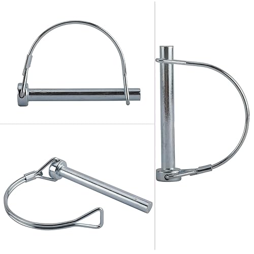 Miniatura 3 de AuInn Paquete de 10 pasadores de bloqueo de alambre, pasador de bloqueo de eje de 5/16 pulgadas, pasador de enganche de seguridad resistente con