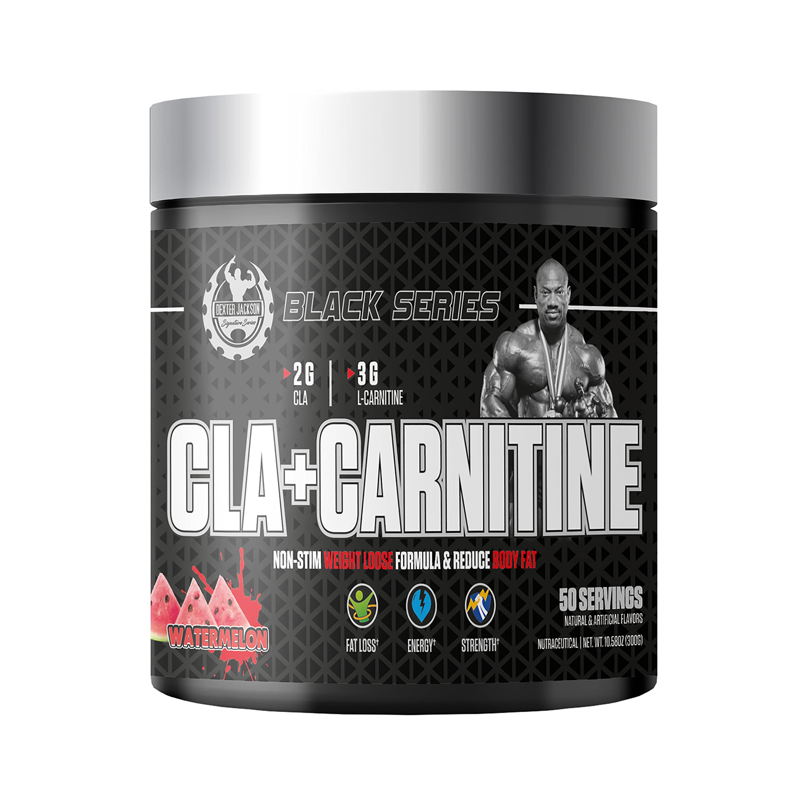 Dexter Jackson Signature Series Black Series Cla + Carnitine | Watermelon Flavor | 50 Servings, 300G - Advanced Fat Metabolism Support For Peak Performance-image-21