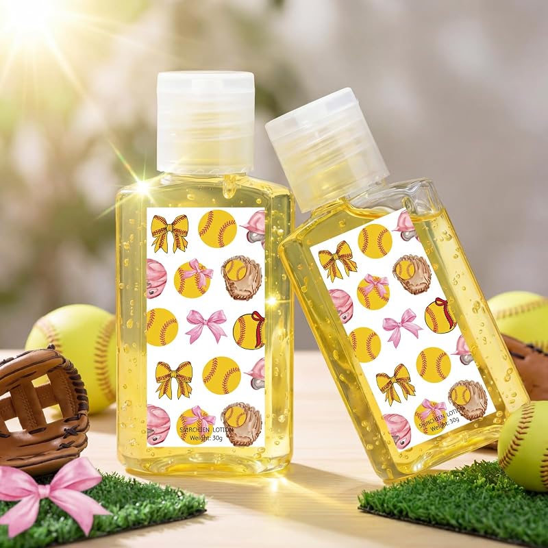 Demissle Gel de Aloe Vera com Camomila e Tema Softball, Pacote com 24 Unidades