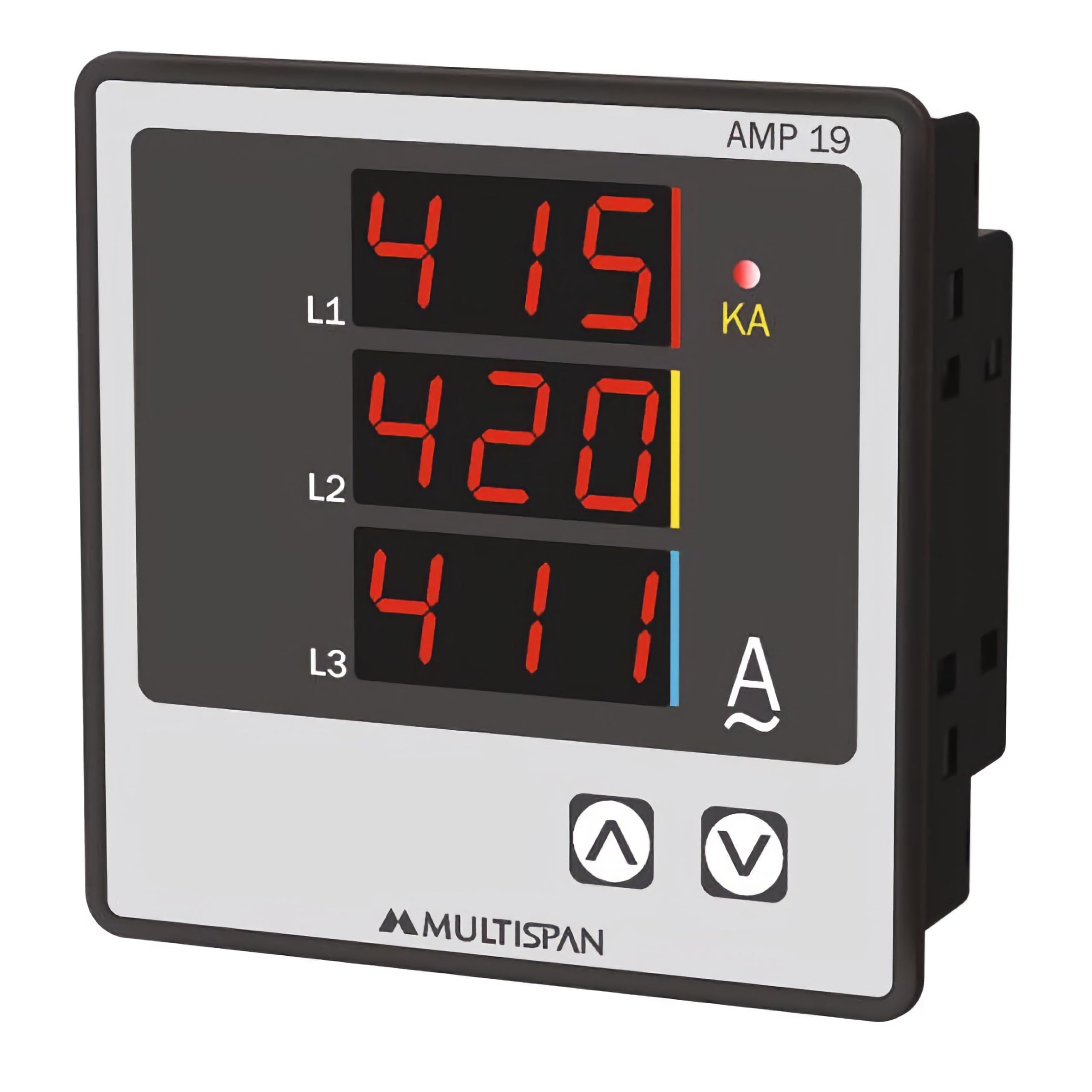 Multispan Amp-19N Corded Electric Three Phase Ampere Meter, Multicolor-picture-21