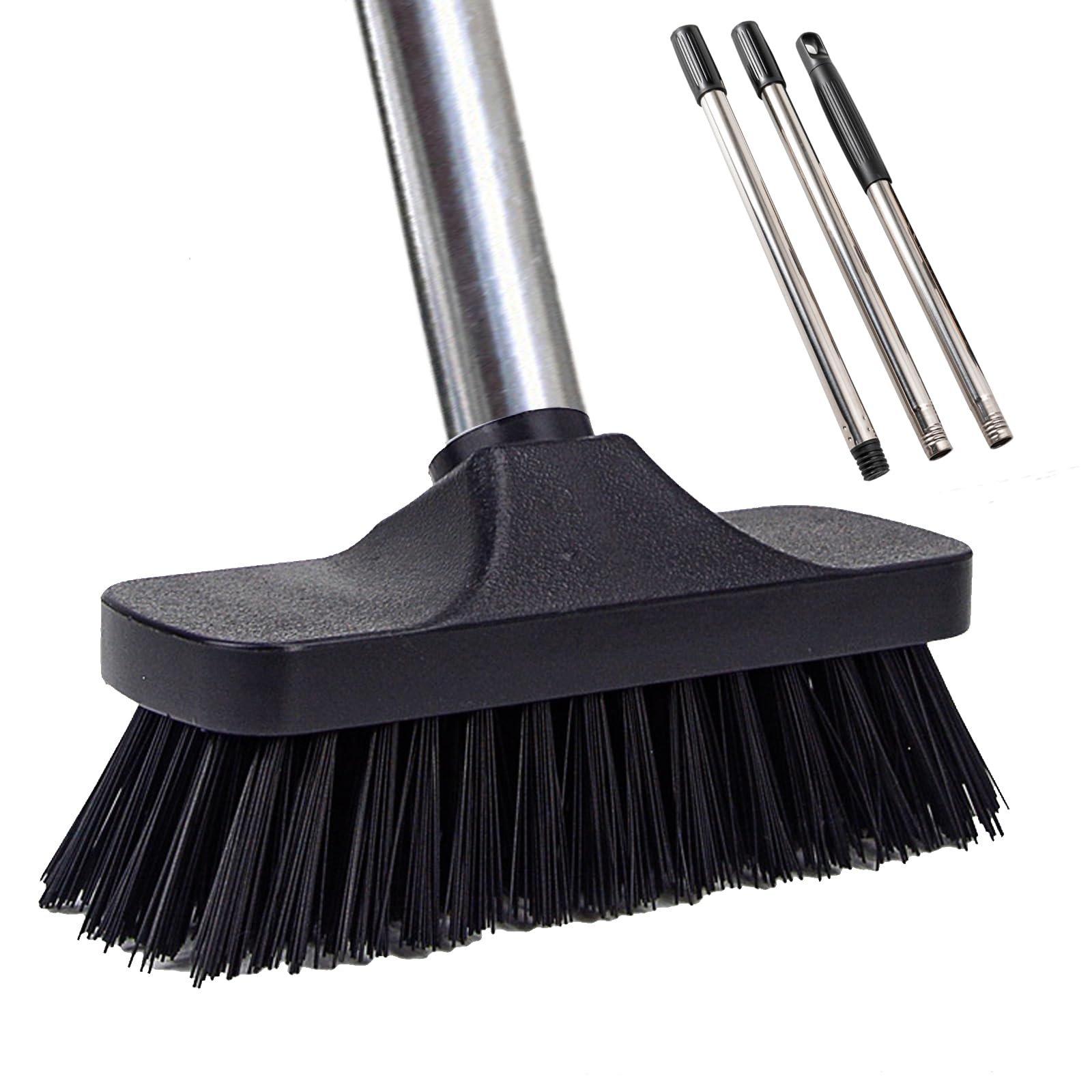 Sponsored Ad - Push Broom Brush Stiff Bristles Floor Cleaning Brush Multi-Purpose Scrubber Brushes for Bathroom Bathtub Tile Floor Deck Patio