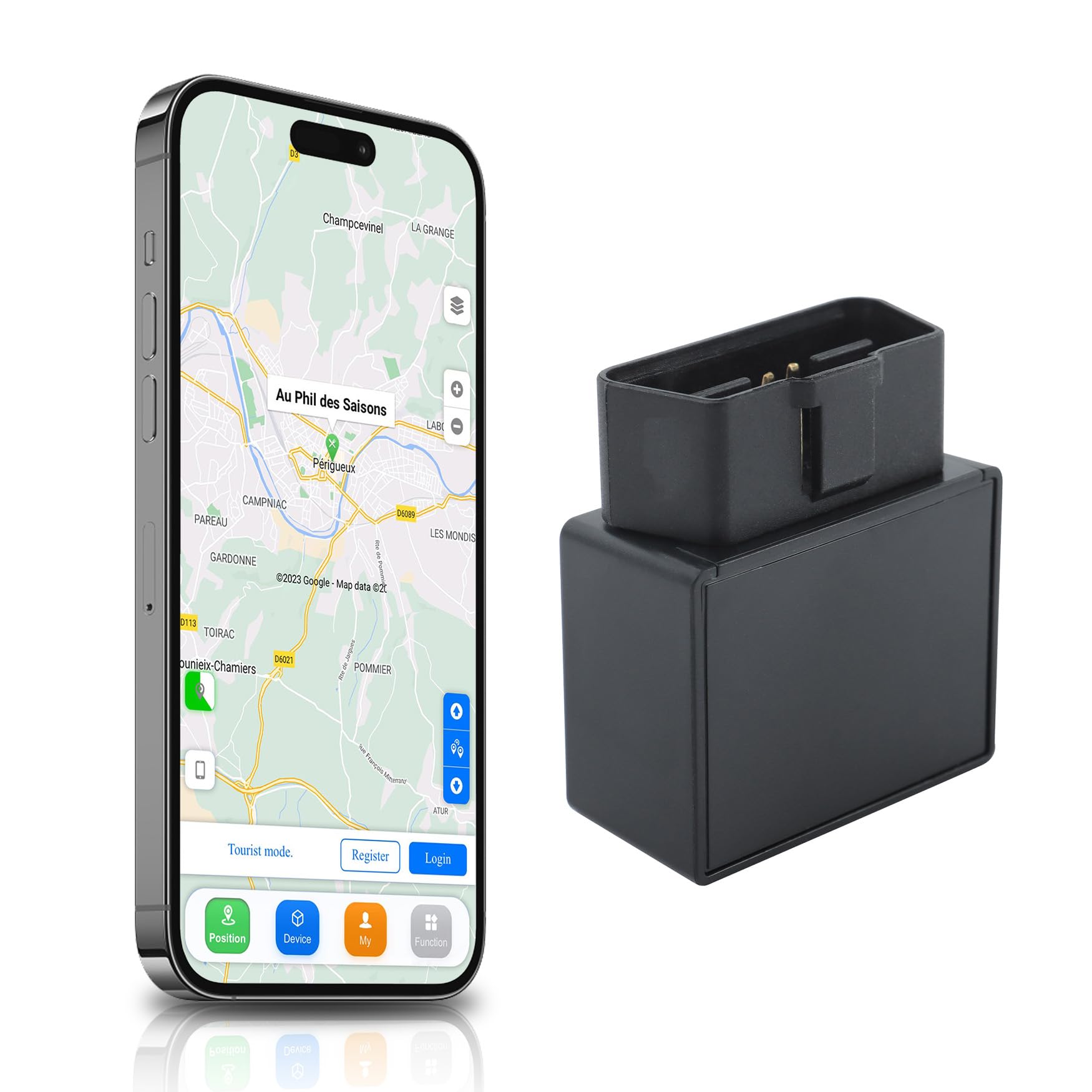OBD II GPS Tracker for Vehicles 4G LTEE Real Time Car Tracking Device Subscription Required Multi Alerts Tracking Device for Vehicles for GeoFence, overspeed Monitoring, Displacement Alert