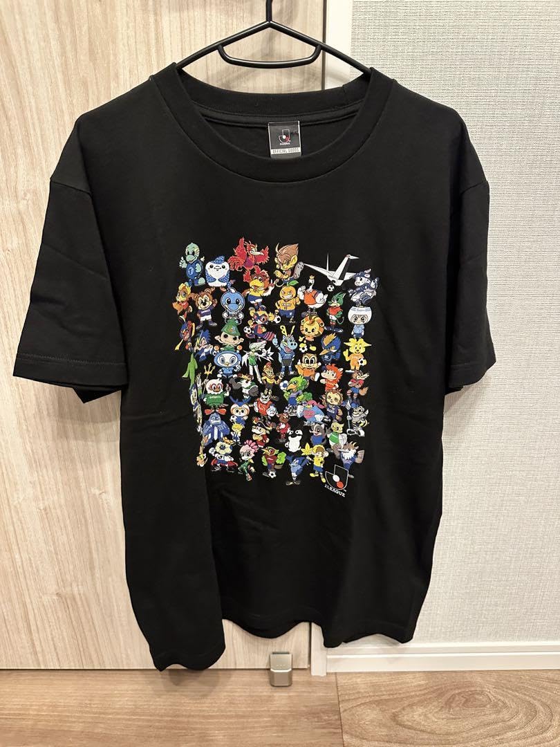 Amazon.co.jp: Jリーグマスコット Tシャツ（マスコット柄）Black  