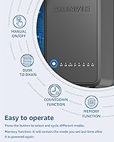 Vista 2 de SUNVIE 100W Low Voltage Landscape Transformer Weatherproof Low Voltage Transformer with Photocell & Timer 120V AC to 12V DC Landscape Lighting