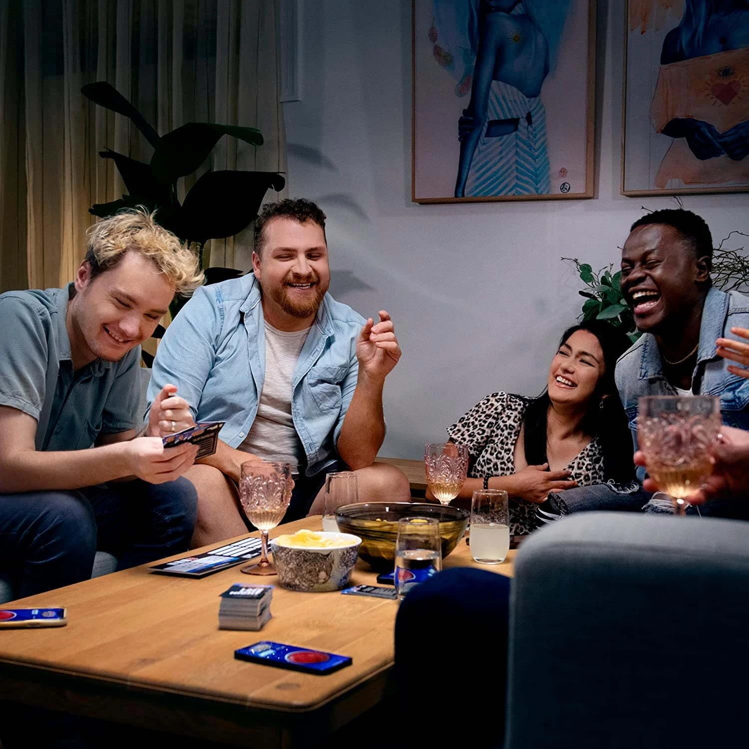 Family Fortunes Late Late Night Edition Card Game, Get Ready for a Family Showdown, 150 Question Cards, 50 Fast Money Cards, Interactive App with Sound Effects from the Show