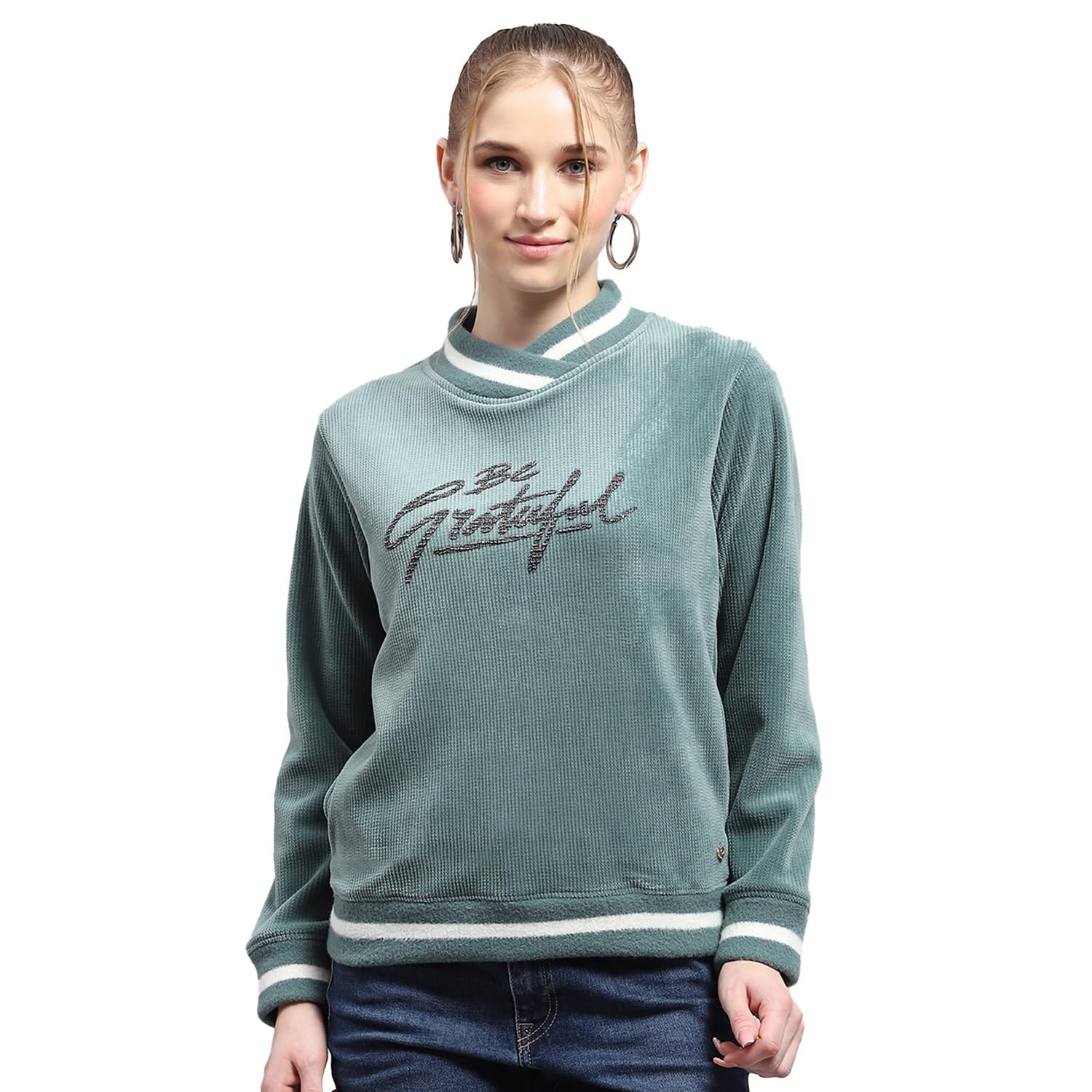 monte carlo Womens Printed High Neck Full Sleeve Sweatshirt (224067659)-picture-37