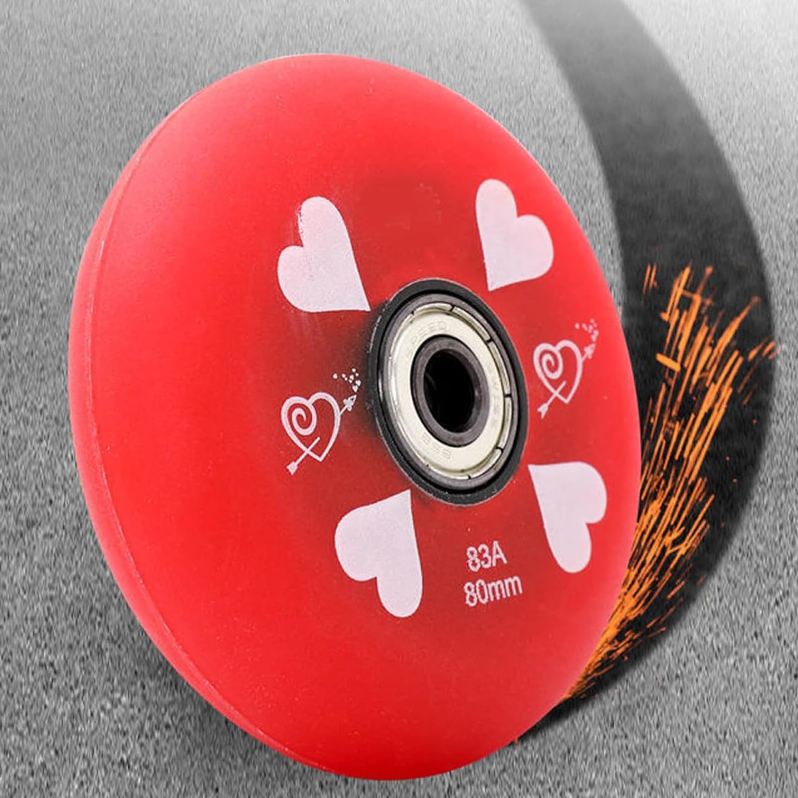 Koła zamienne rolki liniowe, koła zamienne rolki, opakowanie 8 rolek z łożyskami 83A 62 mm 64 mm 68 mm 70 mm 72 mm 76 mm 80 mm gumowe koła zamienne