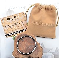 Vista 322 de MASSIVE BEADS Pulsera elástica de yoga hecha a mano con piedra natural, cristal curativo, energía, regalos para adultos unisex de 0.157 in, 0.236