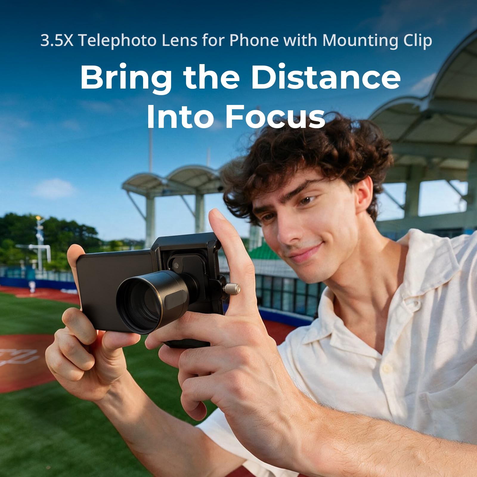 SMALLRIG 3.5X Telephoto Lens for iPhone, Professional Optical Zoom Lens