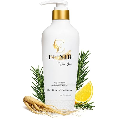 Elixir by Cocó March Hair Growth Conditioner for Women – Plant-Based, Paraben-Free, No Harsh Chemicals, Anti-Frizz Deep Conditioner for Fuller,