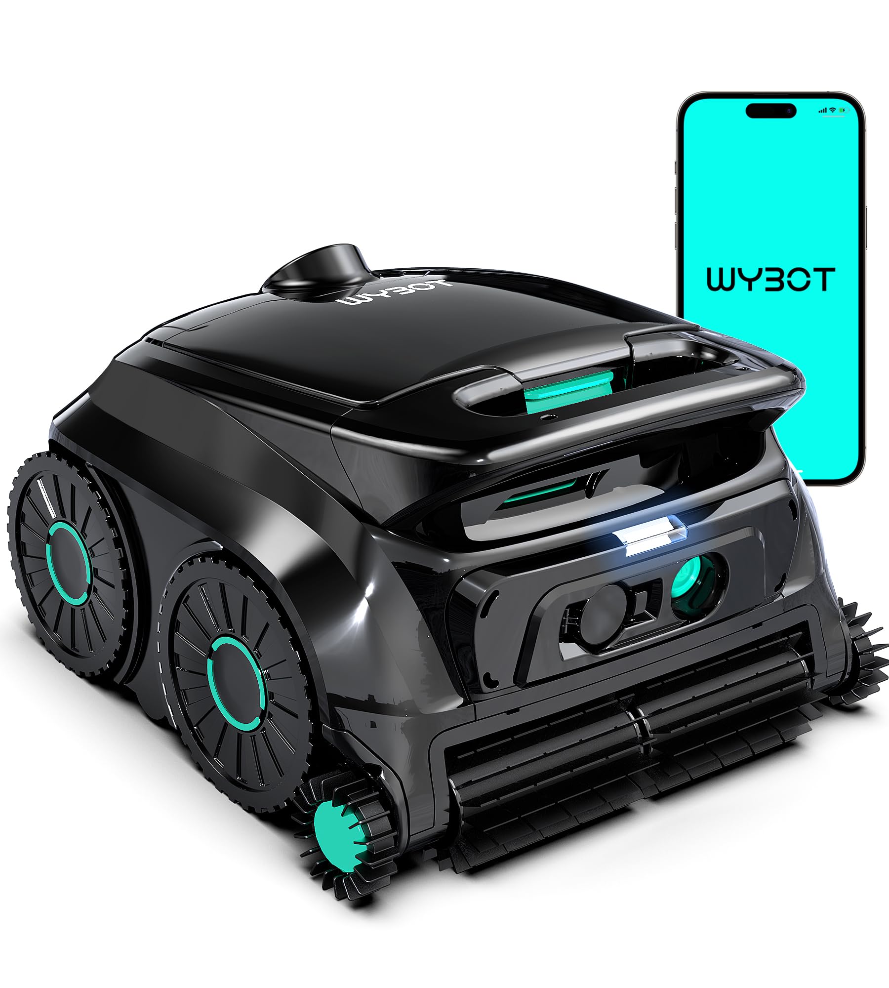 (2026 NEW) WYBOT B1 Cordless Robotic Pool Vacuum for Inground Pools | Six-Roller Brush, Ultra Edge Cleaning High Obstacle Crossing, Lightweight Pool Cleaner for Above Ground Pools