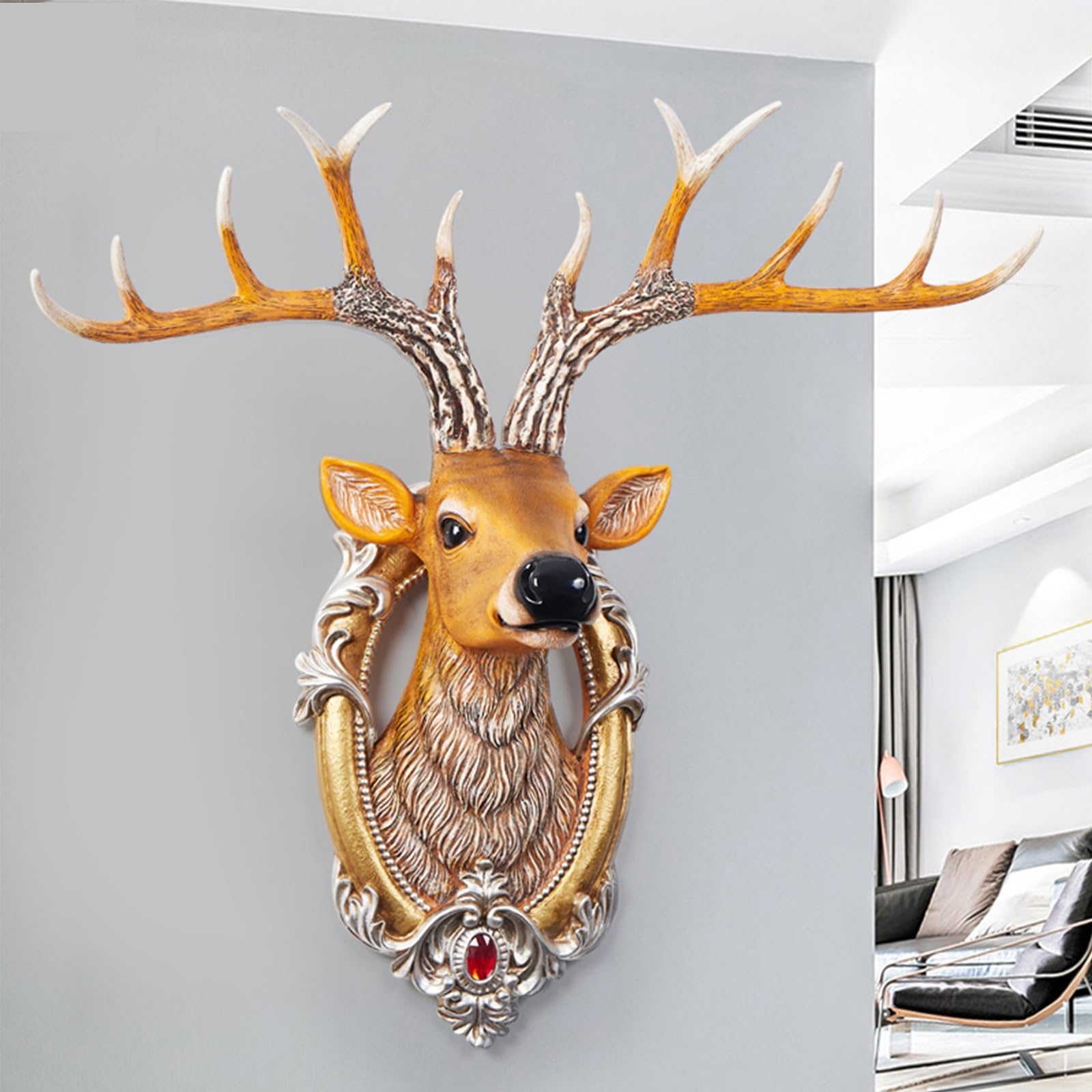 Amazon.com: Wall Decor Deer Head Faux Taxidermy Animal Head Wall