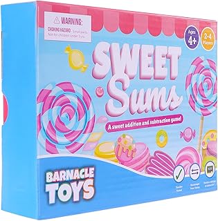 Barnacle Toys Sweet Sums I Math Games for Kids Ages 4-8 I Addition Games | Kindergarten Math Games I Math Manipulatives 1st Grade I Addition and Subtraction Games