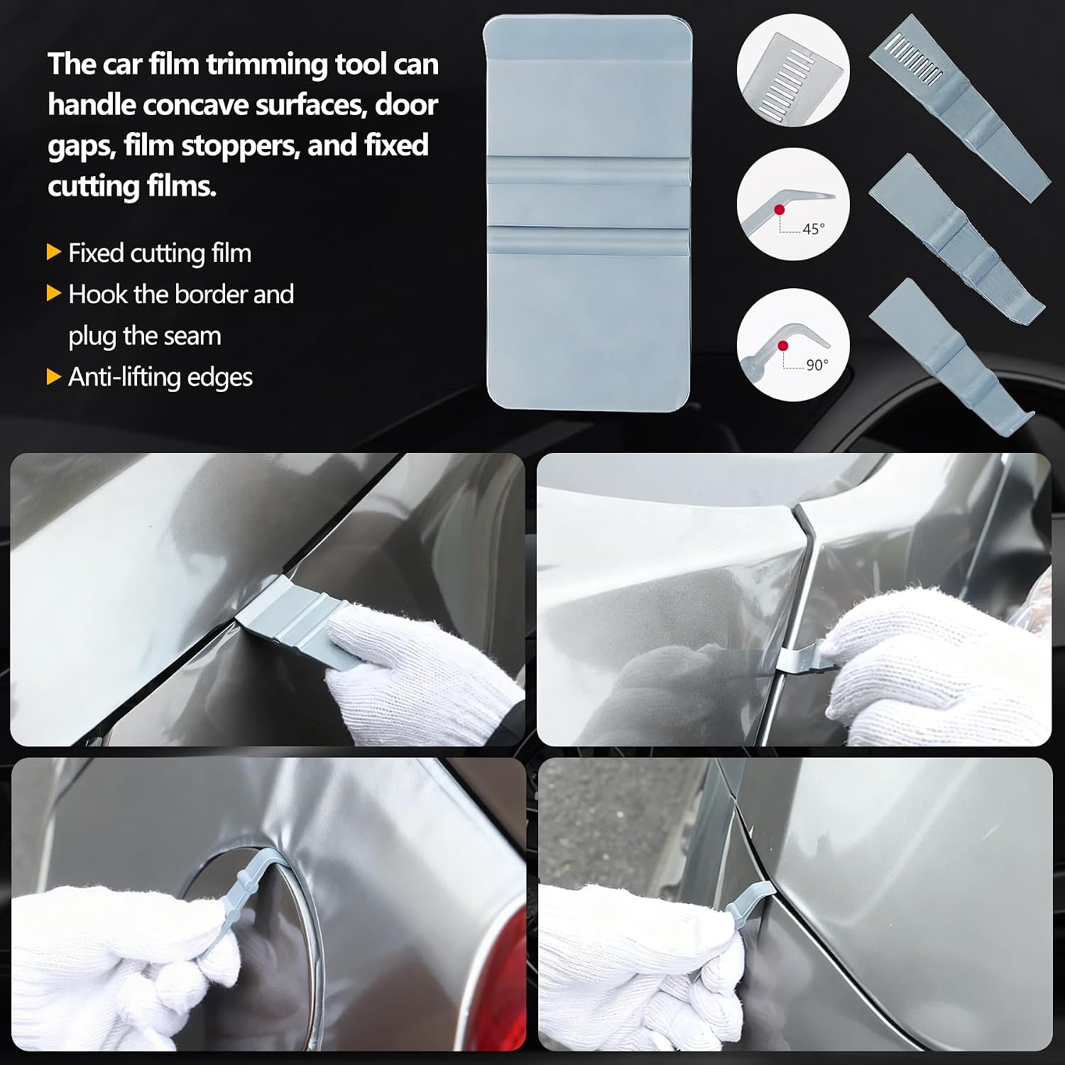 Pro 67pcs Bubble-Free Vinyl Wrap Tool Kit Beginner-Friendly Car Wrap Kit