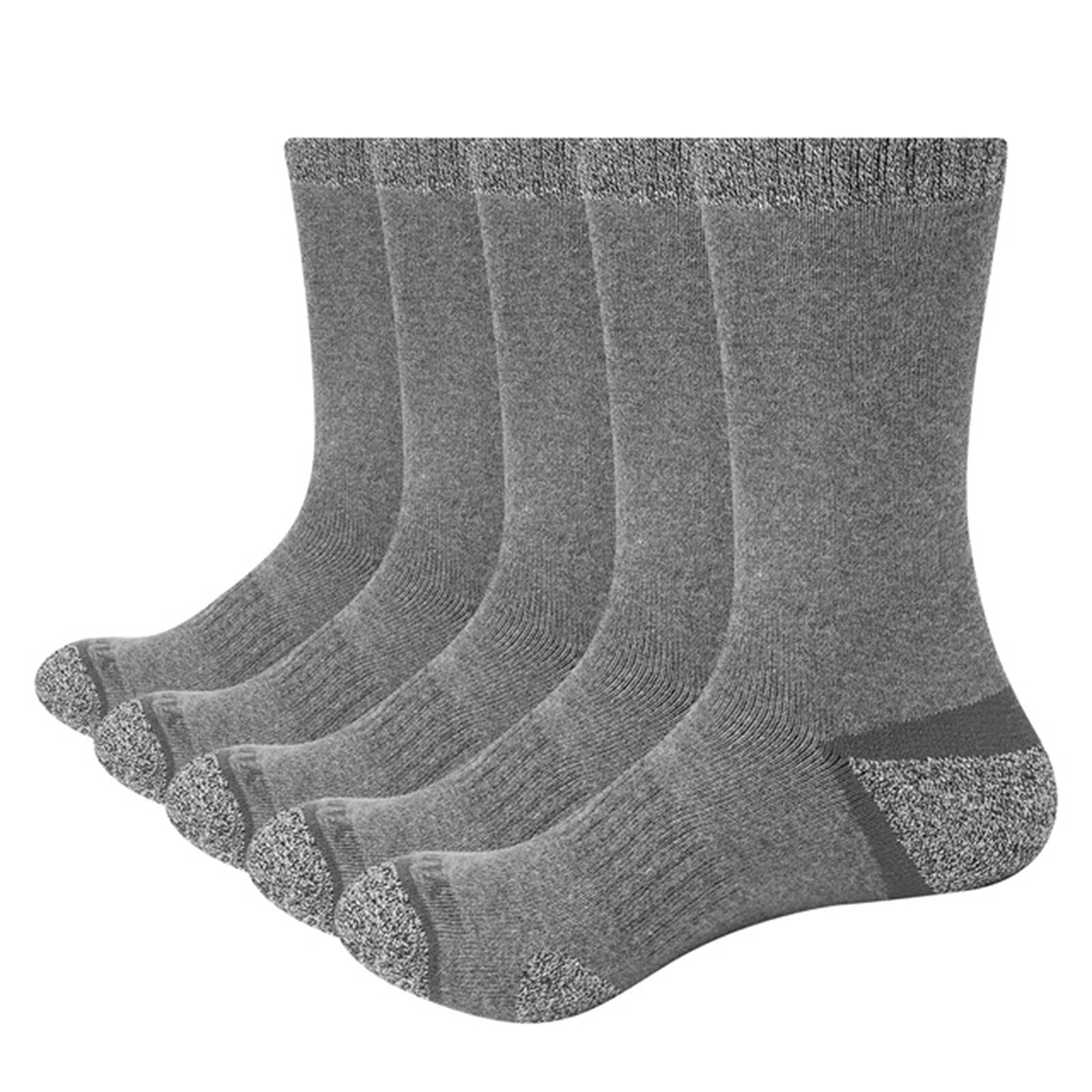 Calze e Calzini da Uomo Uomini 5 Coppie Nero Inverno Caldo Caldo Cuscino di Cotone Comfort Calzini Traspiranti