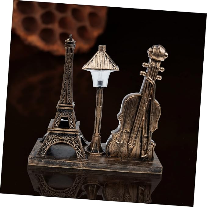 Amosfun Amosfun Creative Vintage Eiffel Tower Desk Lamp Decorative Light for Home Office Unique Night Light for Bedroom Living Room Retro Tower Design photo 2