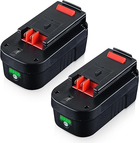 Paquete de 2 baterías de iones de litio de 7.0Ah 18V compatibles con Black and Decker 18V batería de repuesto para Black and Decker 18V batería