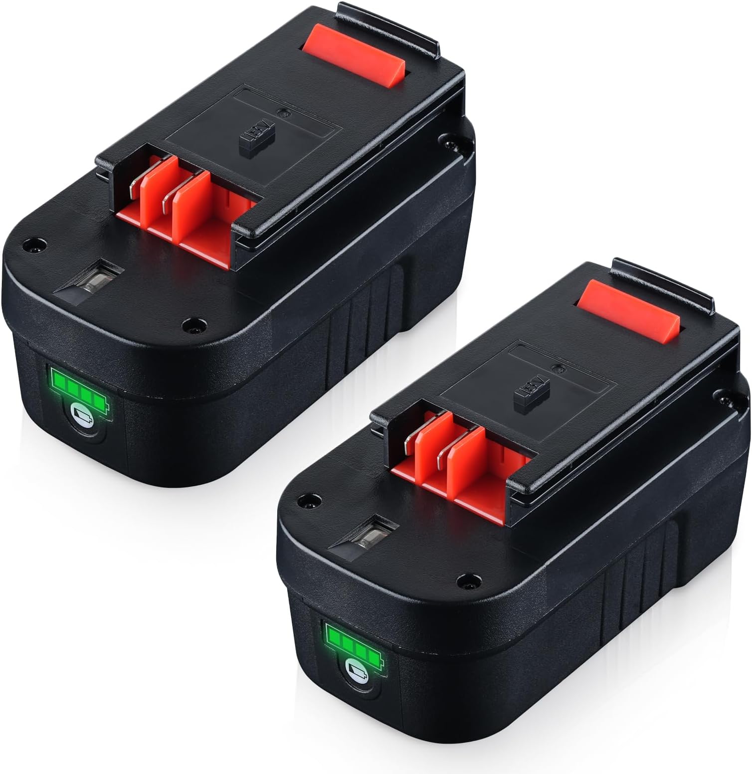 2Pack 7.0Ah 18V Li-ion Battery Compatible with Black and Decker 18V Battery Replacement for Black and Decker 18V Battery HPB18 HPB18-OPE 244760-00 A1718 FS18FL FSB18