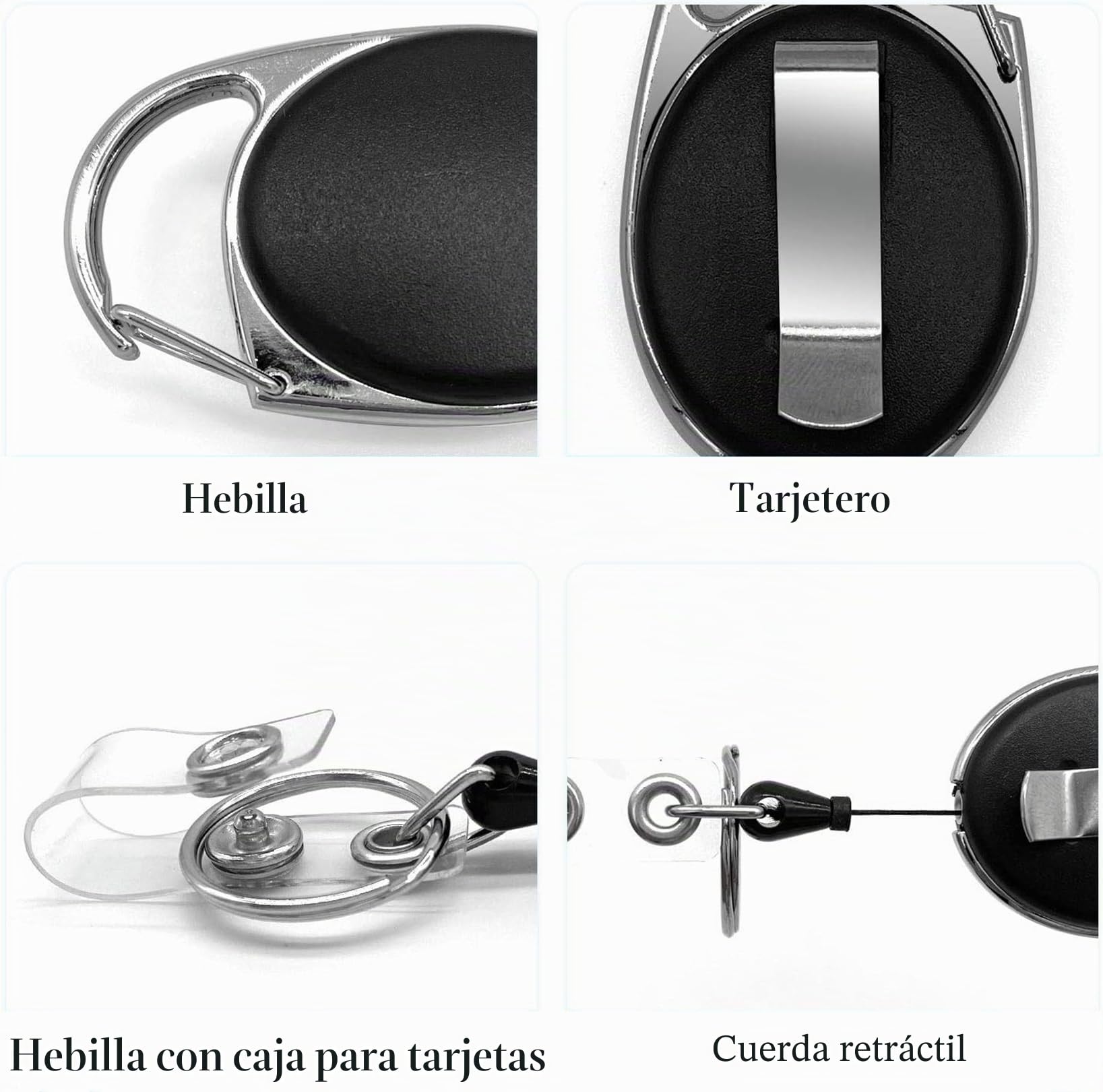 Fhlbestyu 1/2 Set Porta Tarjetas Identificativas Lanyard, Porta Tarjetas Colgante Diáfano, ID Card Badges Holder para Tarjeta Tráfico, Crédito, Escuela, Oficinas