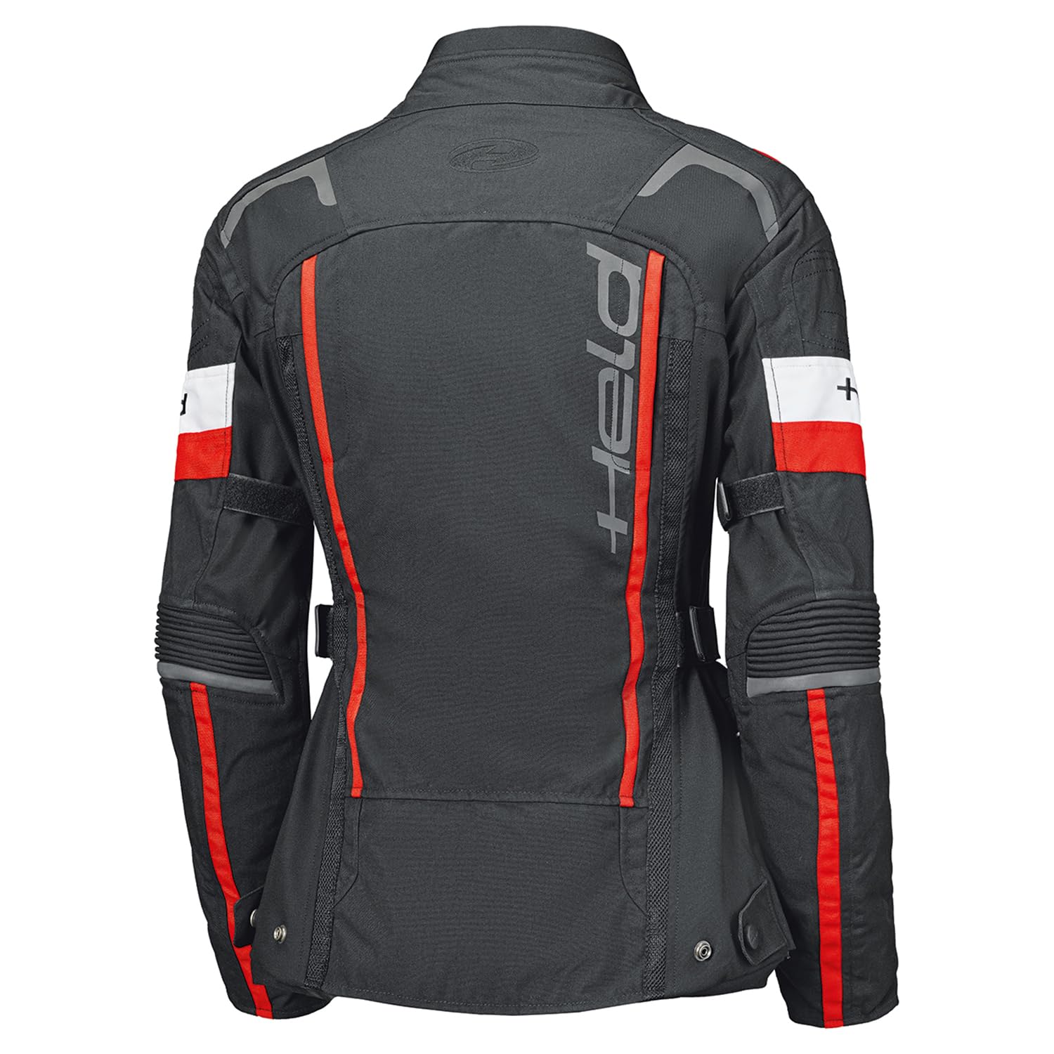 Held 4-Touring II Tourenjacke - Motorrad Jacke Wasserdicht - Textil Motorradjacke Damen mit Protektoren Level 1 - CE Schutzkleidung Klasse A, Schwarz