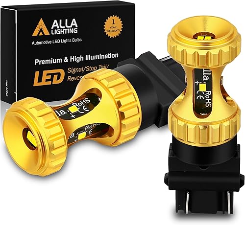 Alla Lighting 3000lm T25 3156 3157 Bombillas LED blancas, súper brillantes 3047 3057 3457 4157 4057 3155 para luces traseras de reversa, señal de