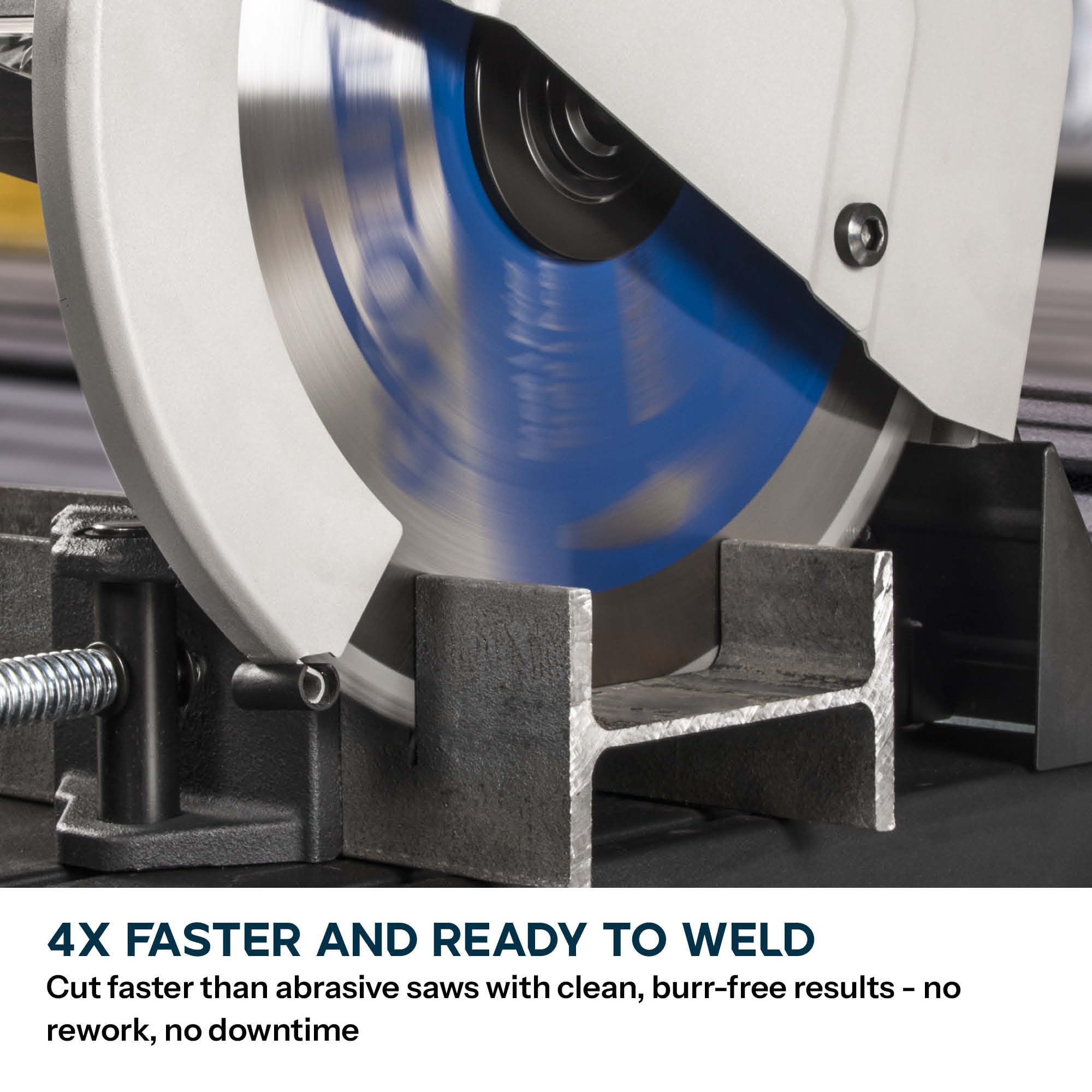 Evolution Power Tools Metall‑Trennsäge 355 mm (14") 230 V | S355CPSL mit TCT‑Klinge für Baustahl | 0–45° Gehrungsschnitte, Schnellspannschraubstock, tragbare, leichte Stahl‑Trennsäge