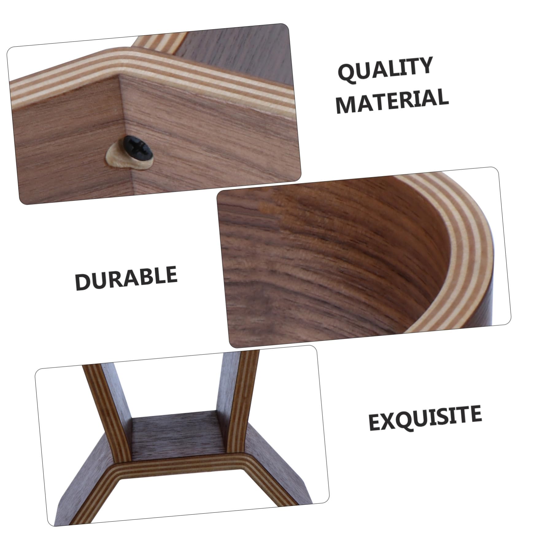 Veemoon Soporte para Auriculares de Madera de Nogal Soporte de Exhibición para Auriculares Supraaurales y Gaming Adecuado para Hogar Oficina o Tienda
