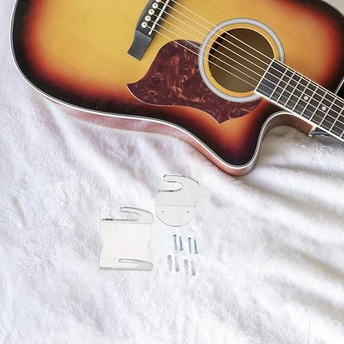 Miniatura 4 de DOITOOL Percha de pared de guitarra acrílica transparente - Estante de montaje en pared para guitarra horizontal