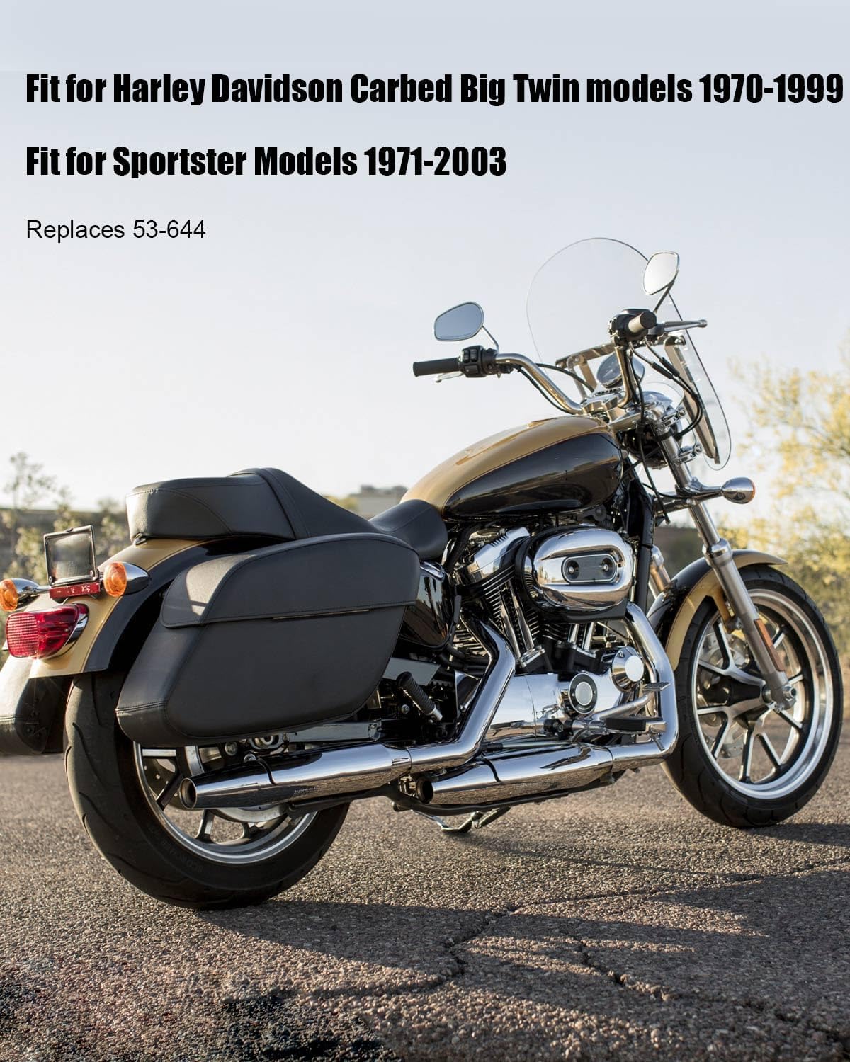 Single Fire Electronic Ignition Programmable Fit for Harley Davidson Carbed Big Twin Models 1970-1999 Sportster Models 1971-2003 Replace 53-644 53644