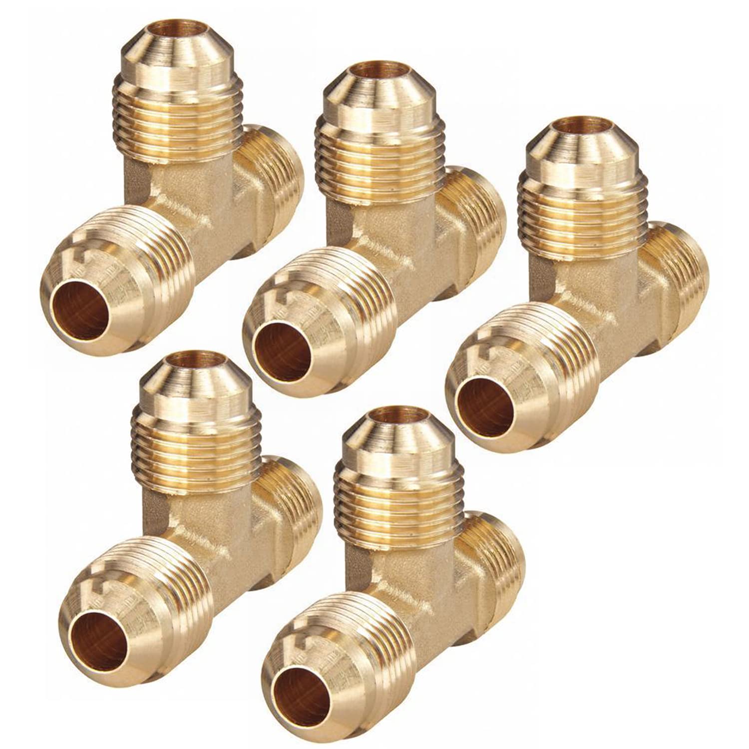 Té de raccordement évasé 5/8 Highcraft G44-58-5 laiton massif