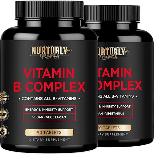 Miniatura 16 de Complejo de vitamina B con vitamina C, contiene todas las vitaminas B esenciales, B1, B2, B3, B5, B6, B7, B9, B12 y biotina, vitaminas del complejo