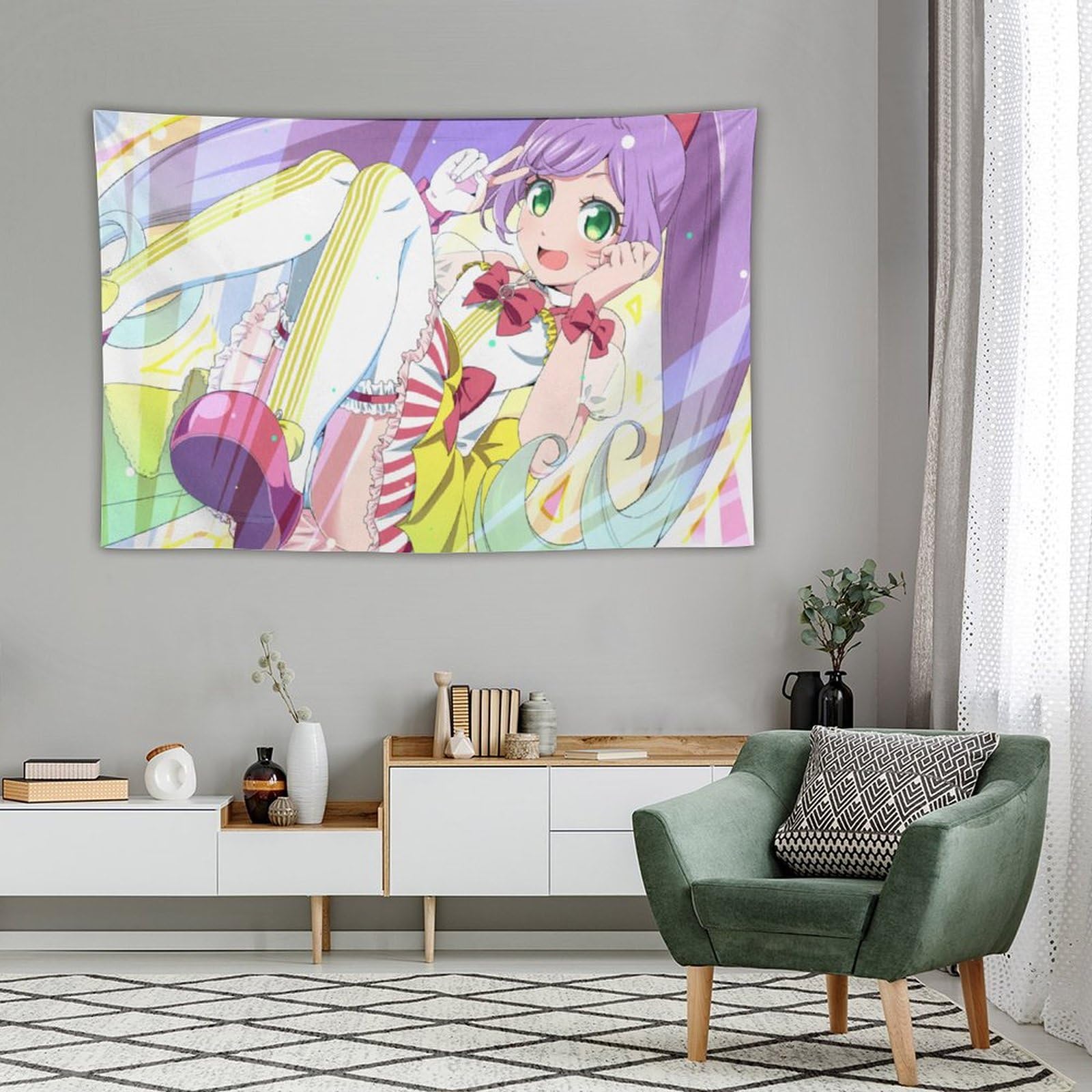 Amazon.co.jp: タペストリー プリパラ 真中らぁら 壁掛け 壁飾り