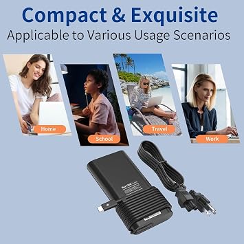 130W USB C Laptop Charger Compatible with Dell Laptop Charger Type C Slim