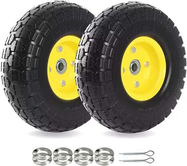 AR-PRO 10-Inch Solid Tire Wheels (2-Pack) 1