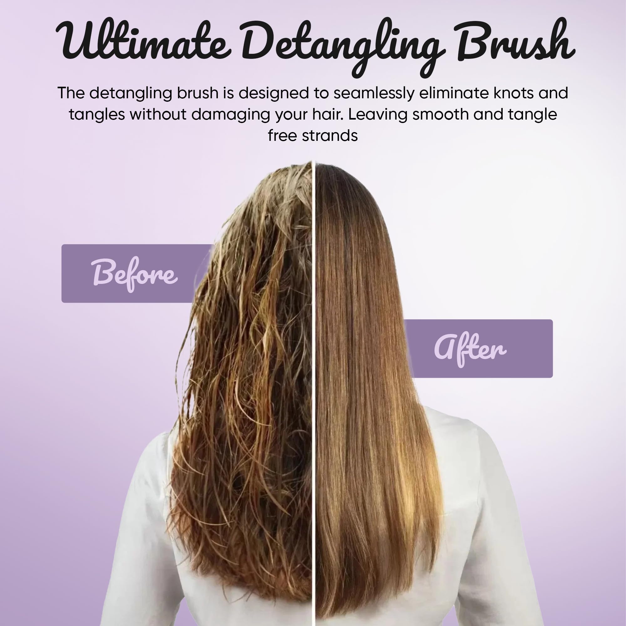 The OG Detangle Hairbrush for Curly Hair, Detangle Wet & Dry Hair, Blow Dry Brush, Curl Defining Brush, Slick Back Hair Brush - Image 3