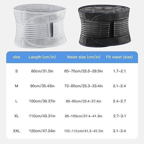 Miniatura 6 de Soporte de espalda ligero para el dolor de espalda baja, hombres y mujeres, soporte lumbar transpirable para mujeres, productos de alivio del dolor