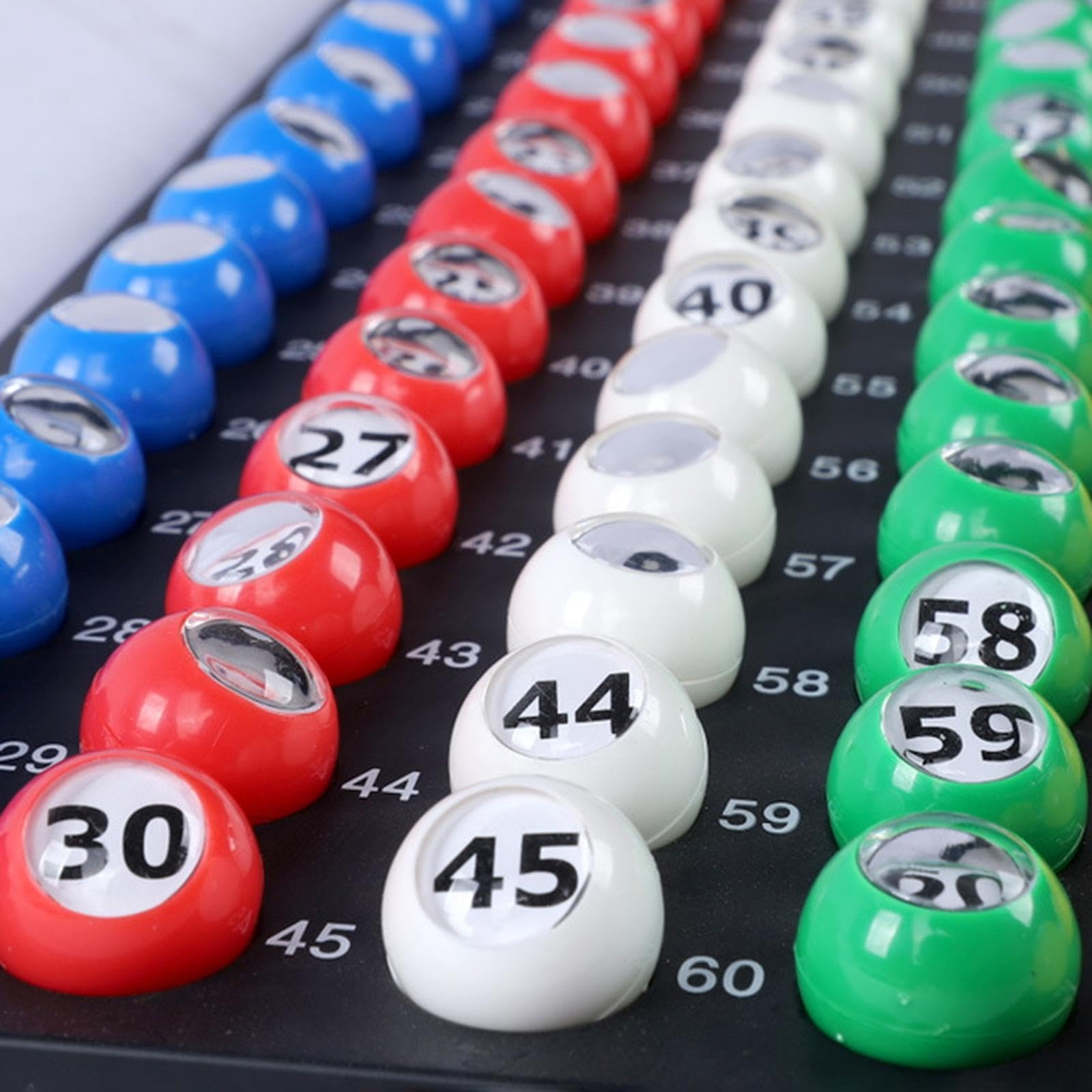 Baoblaze Lot de 150 boules de bingo, boules de tombola, pièces de rechange pour jeux de balle, boules de bingo uniquement, boule de comptage pour loterie,