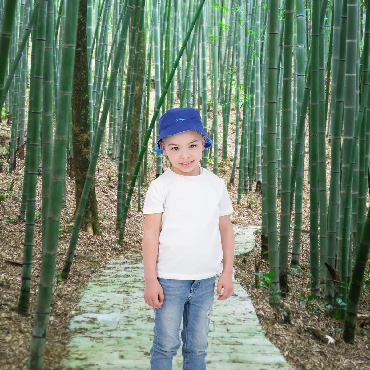 Kids Bucket Hat for Girls & Boys, Packable Fun & Cool Reversible Beach Sun Teen Toddler Bucket Hat with Sunglasses 3-14Y - Image 2