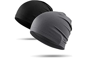 WTACTFUL Summer Beanies: Pack of 2 Breathable Running Caps