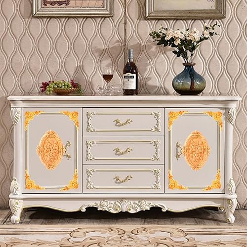 Miniatura 3 de BSYMDH 5 piezas de apliques de madera tallada en madera Onlays Onlays DIY tallados muebles apliques Onlays sin pintar centro tallado calcomanía para