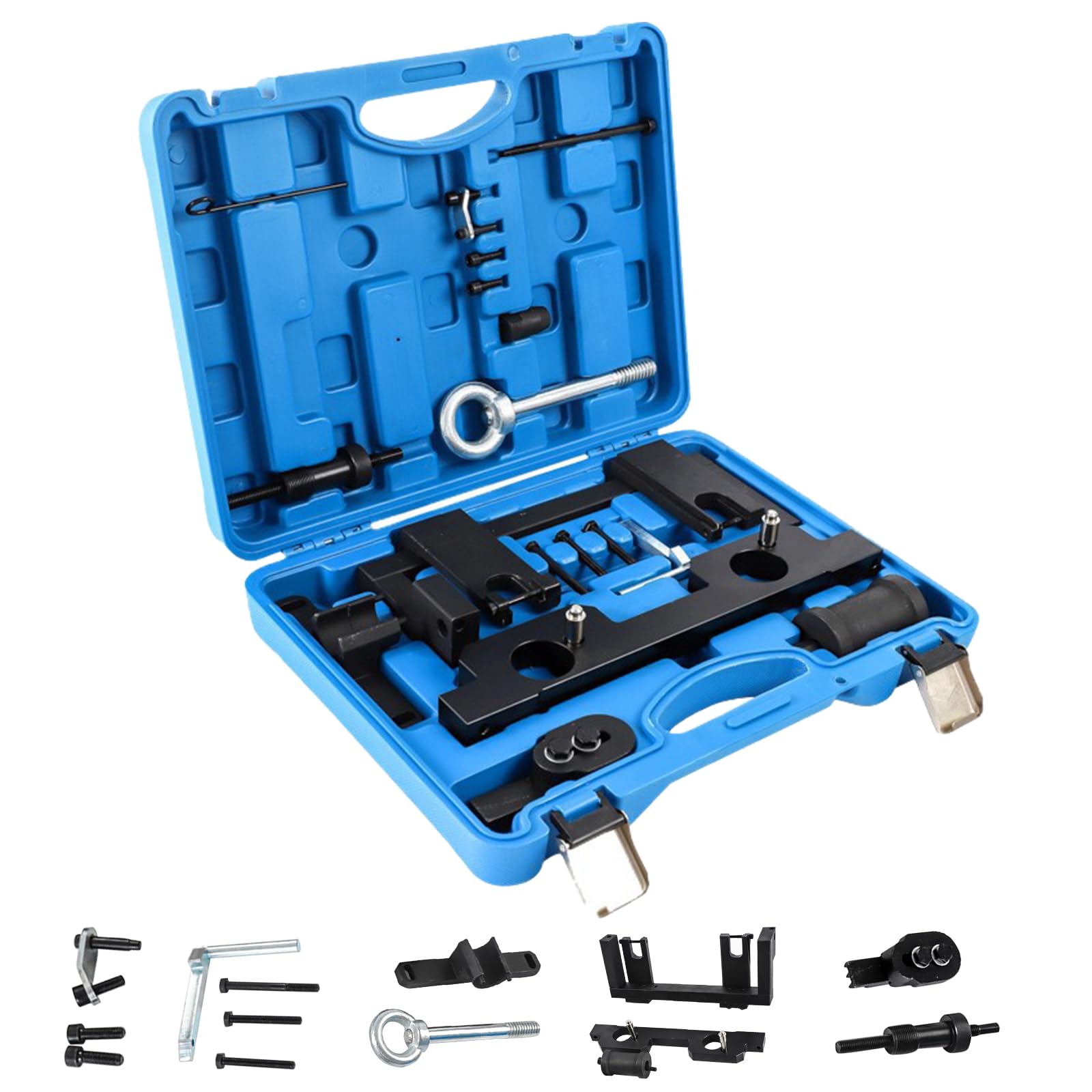 JAOGAUS Set di Strumenti per la Fasatura Dell'albero a Camme del Motore | con Supporto del Volano e Kit di Riparazione del Paraolio, Compatibile con BW N20 N26