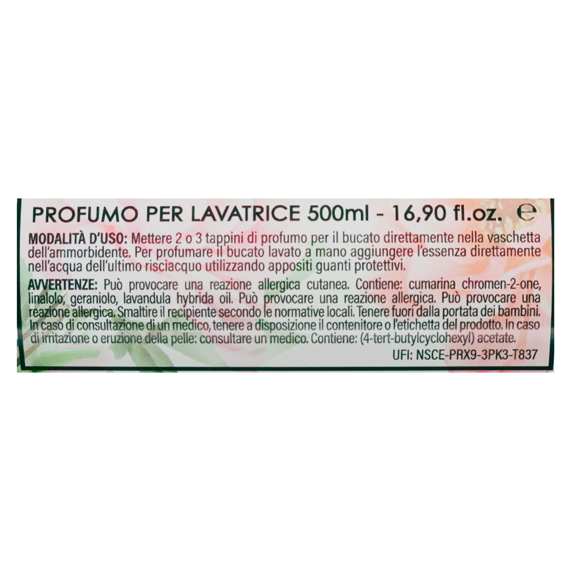 Camomilla Torino, Profumo Lavatrice, PEONIA 500ml + Tarmiblok, Proteggi e Profuma Per Armadi e Cassetti, Profumo Di Primavera Provenzale (2xProfumo Lavatrice+1xTarmiblok)